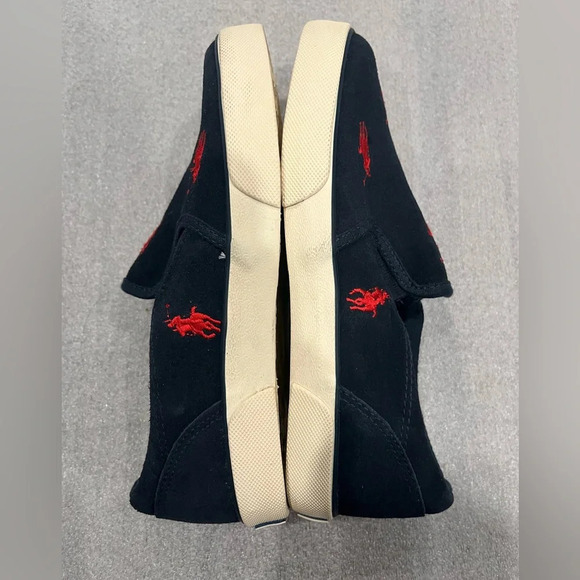 ❤️Host Picks❤️[US1] Polo Ralph Lauren Boys Keaton Slip On Shoes Navy/Red - Picture 6 of 8